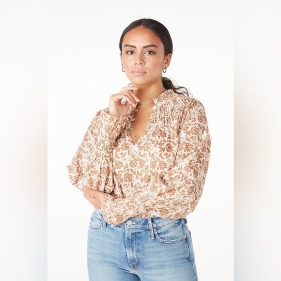 CLEOBELLA Reza Blouse in Tamil Block Size Large - Picture 1 of 11